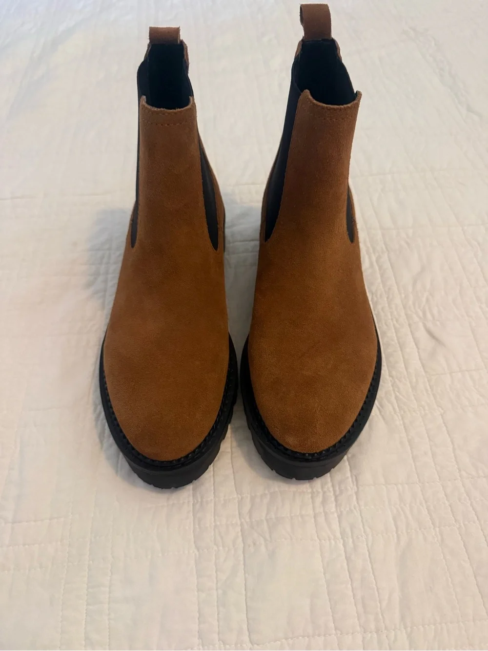 Caslon Brown Suede Chelsea Ankle Boots
